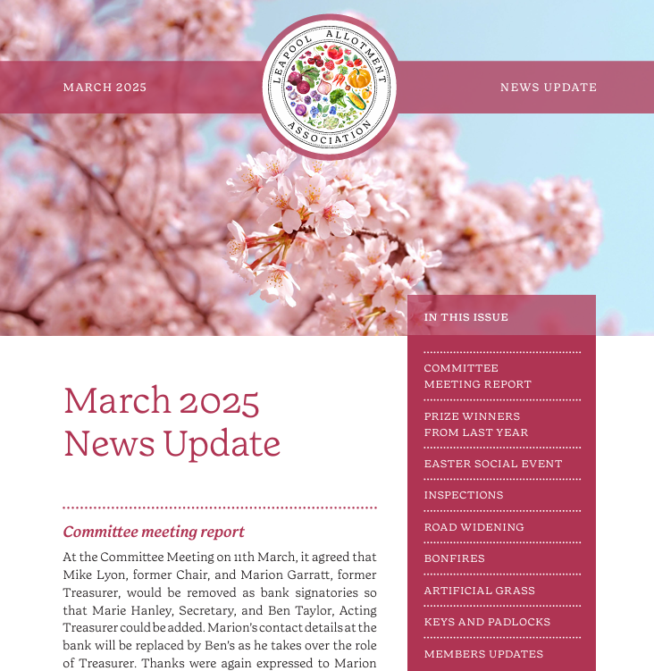 March 2025 Newsletter